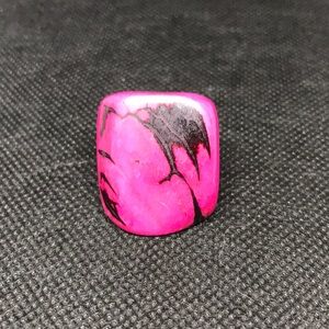 Pink Tagua Nut Ring size 7